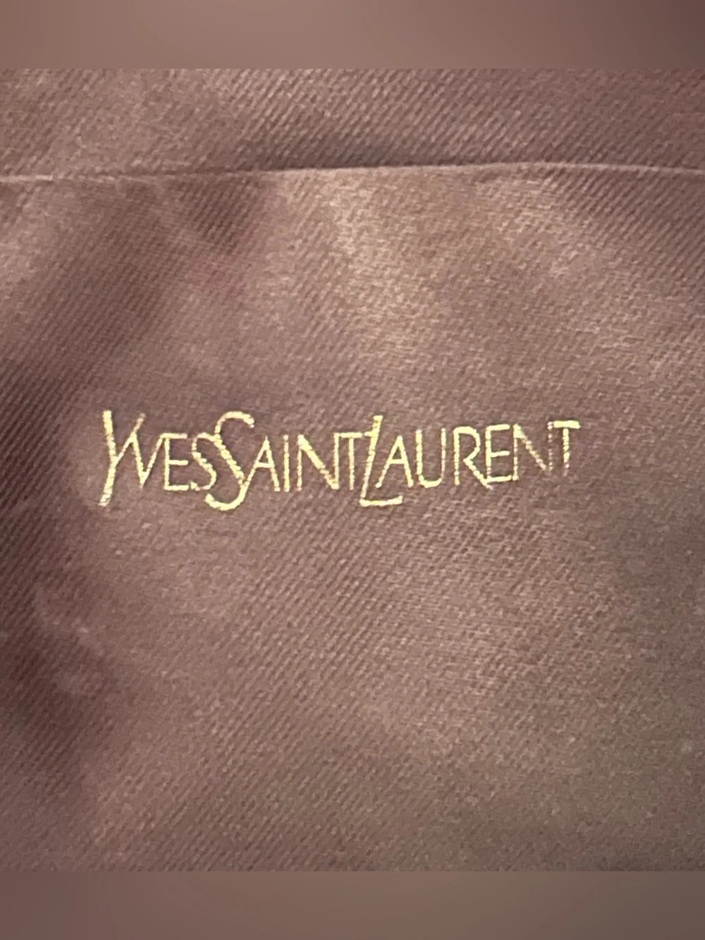 Vintage YSL Yves Saint Laurent Red Suede Cosmetic Makeup Bag Pouch Wristlet